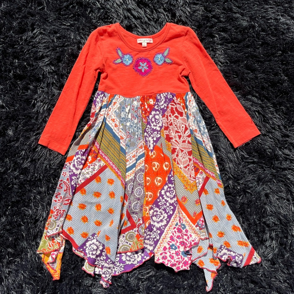 Mimi & Maggie embroidered handkerchief dress